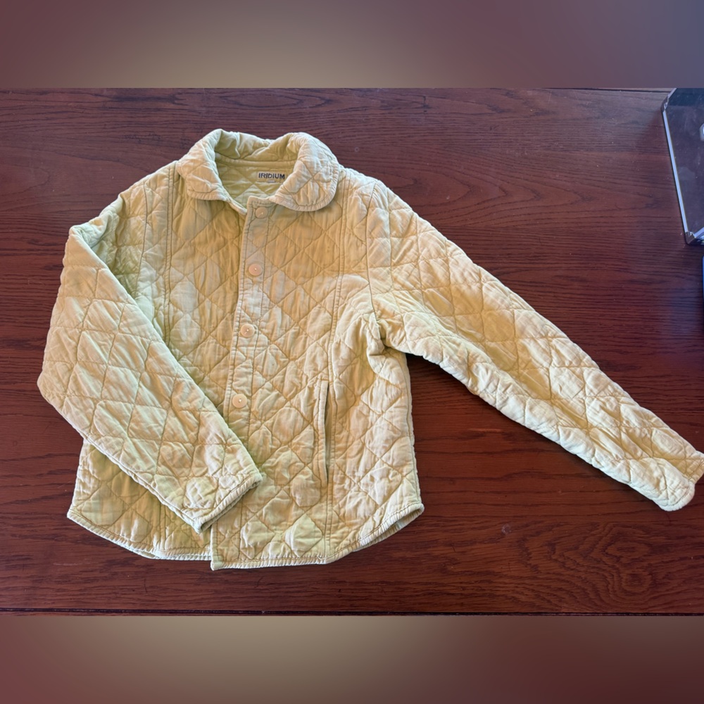 IRIDIUM 100% Cotton Quilted Light Green Women's Jacket